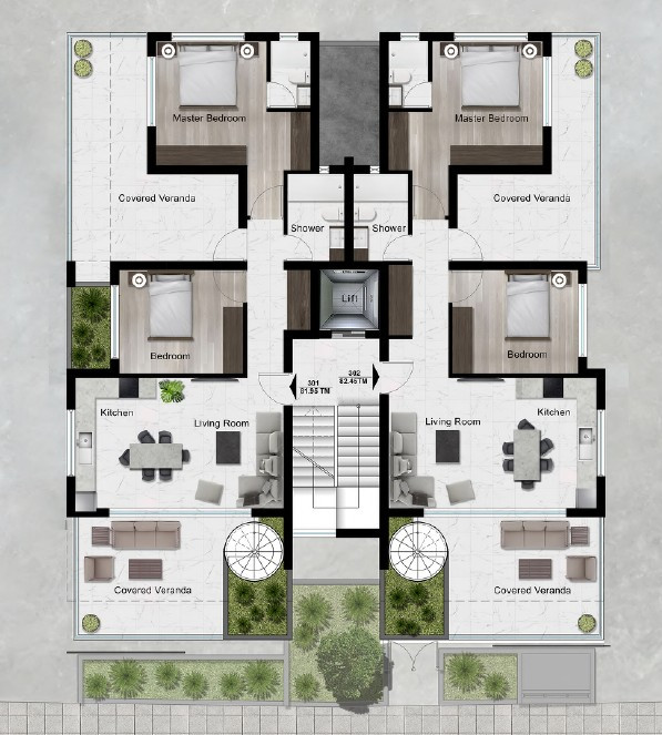 Apartment (Penthouse) in Agia Fyla, Limassol for Sale