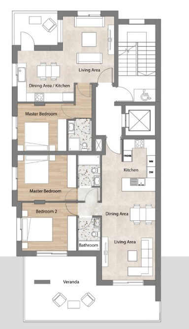 Apartment (Flat) in Larnaca Centre, Larnaca for Sale