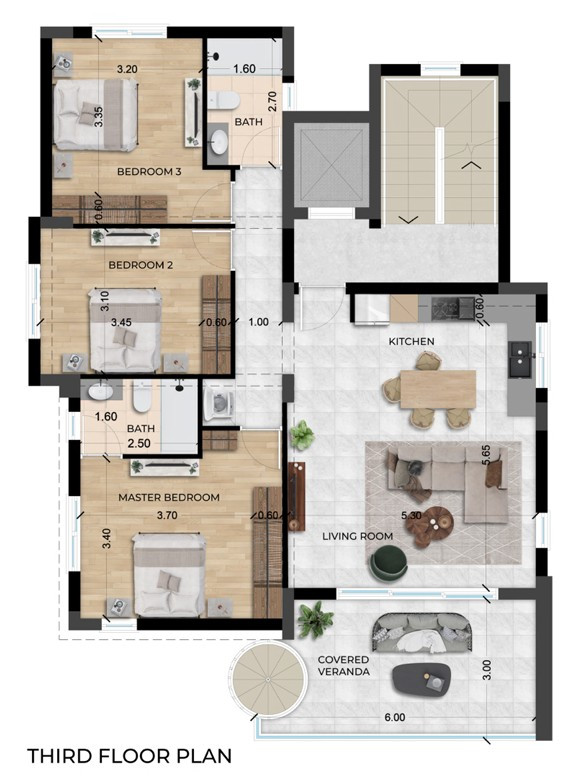 Apartment (Penthouse) in Agios Athanasios, Limassol for Sale