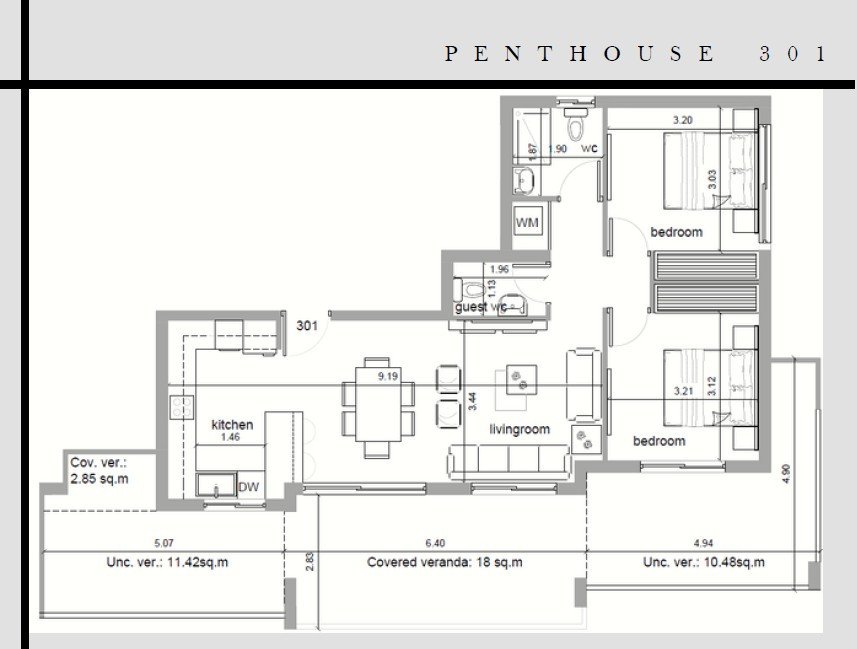 Apartment (Penthouse) in Agios Athanasios, Limassol for Sale
