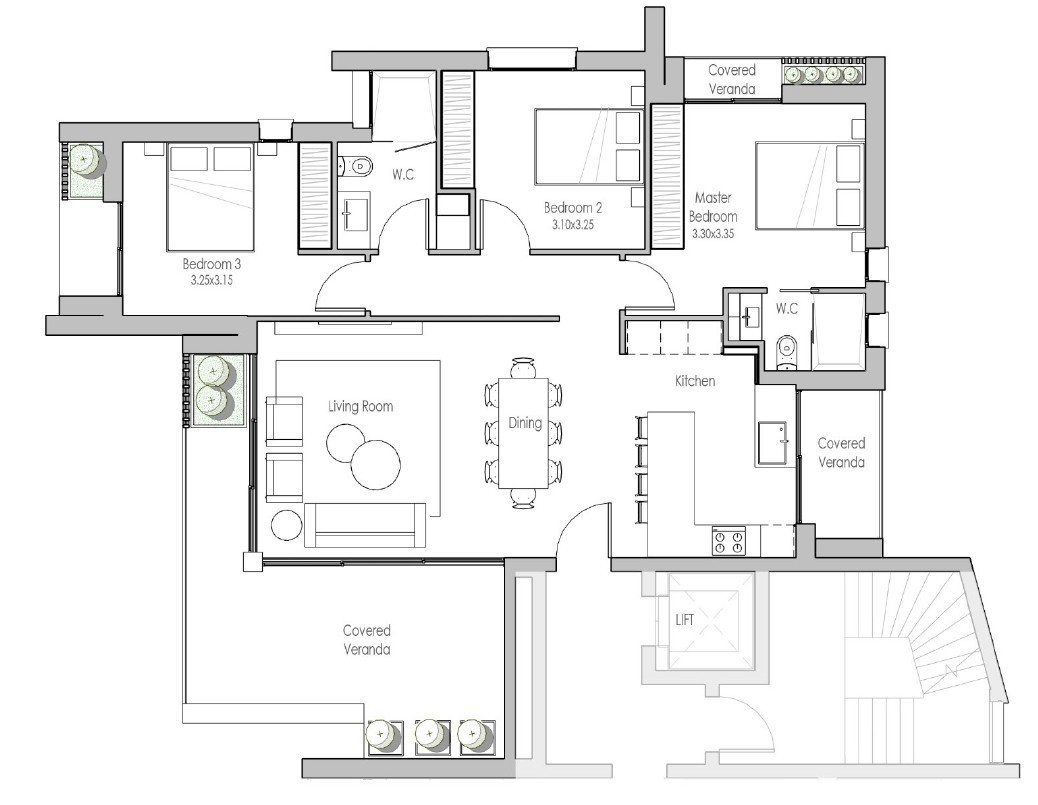 Apartment (Flat) in Agios Pavlos, Paphos for Sale