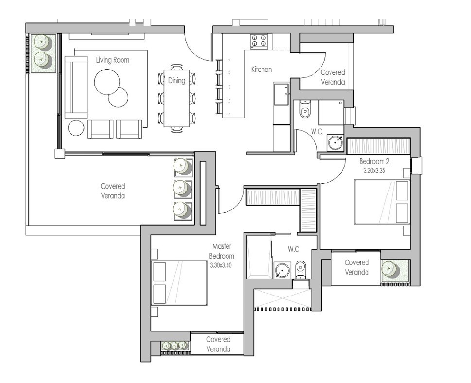 Apartment (Flat) in Agios Pavlos, Paphos for Sale