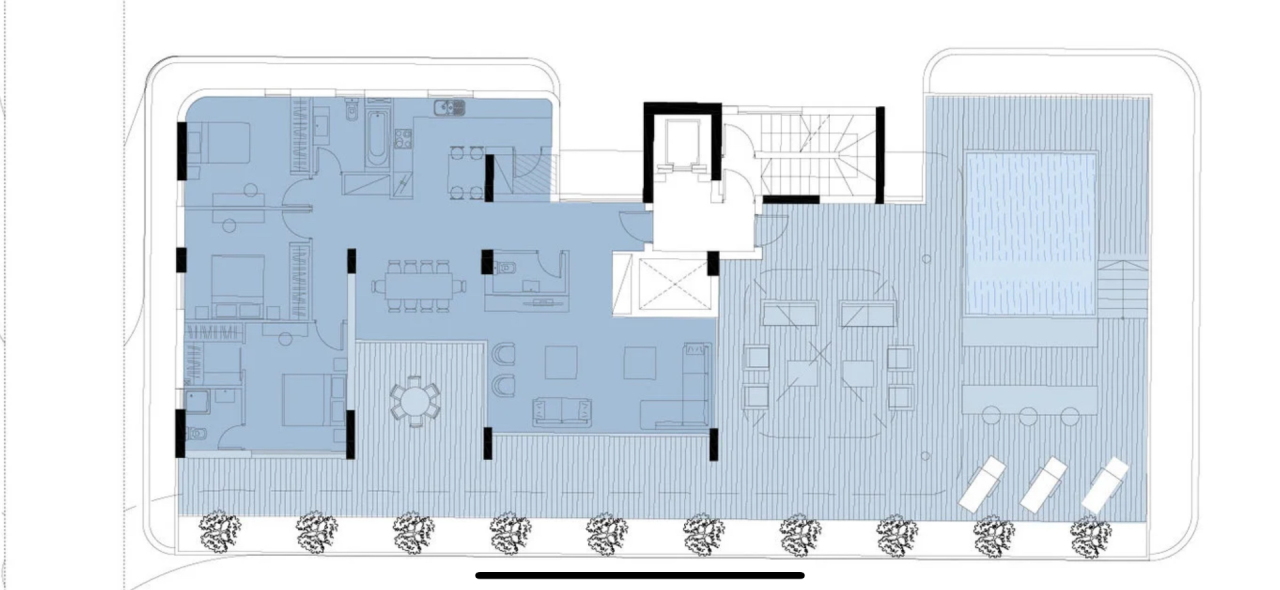 Apartment (Penthouse) in Mesa Geitonia, Limassol for Rent