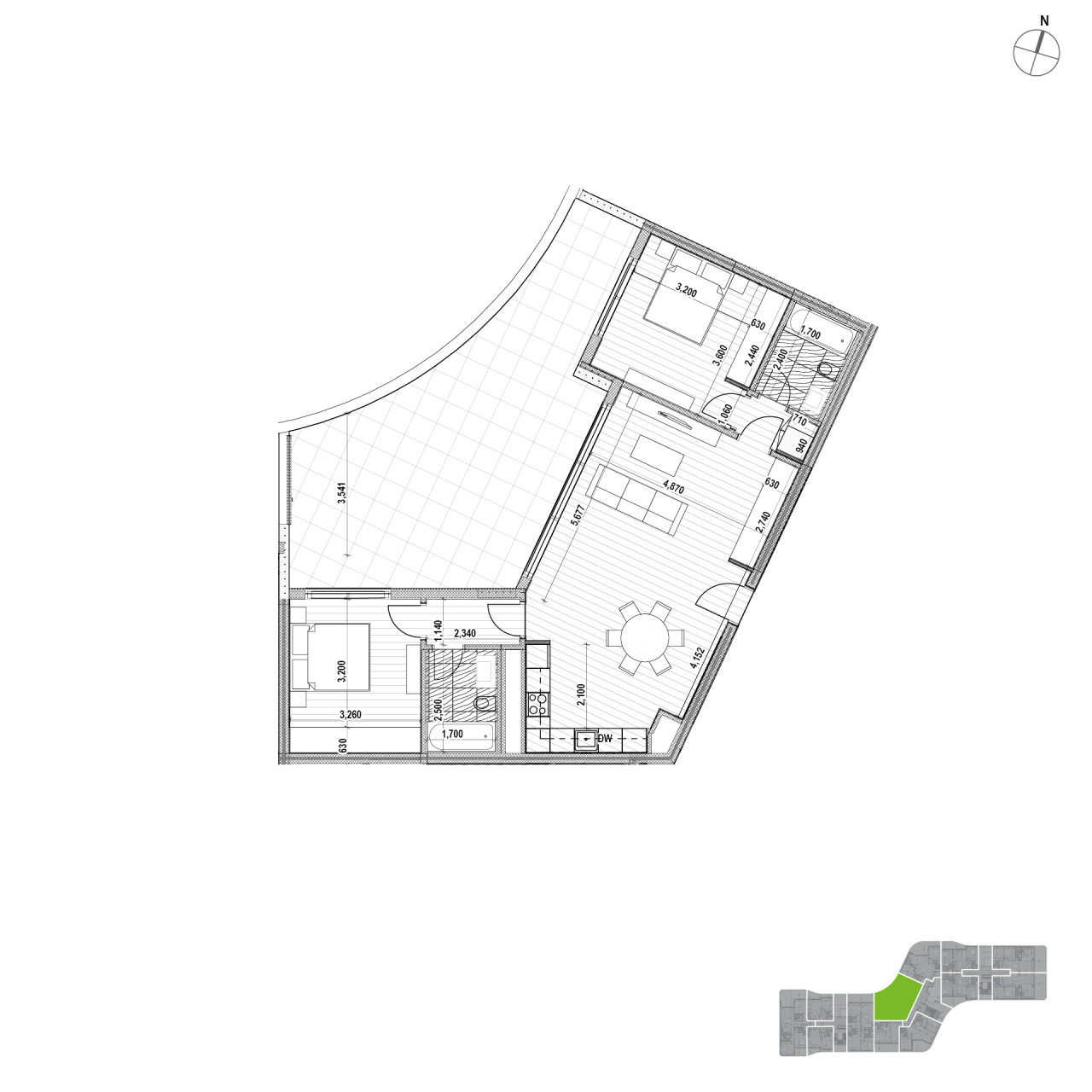 Apartment (Flat) in Potamos Germasoyias, Limassol for Rent