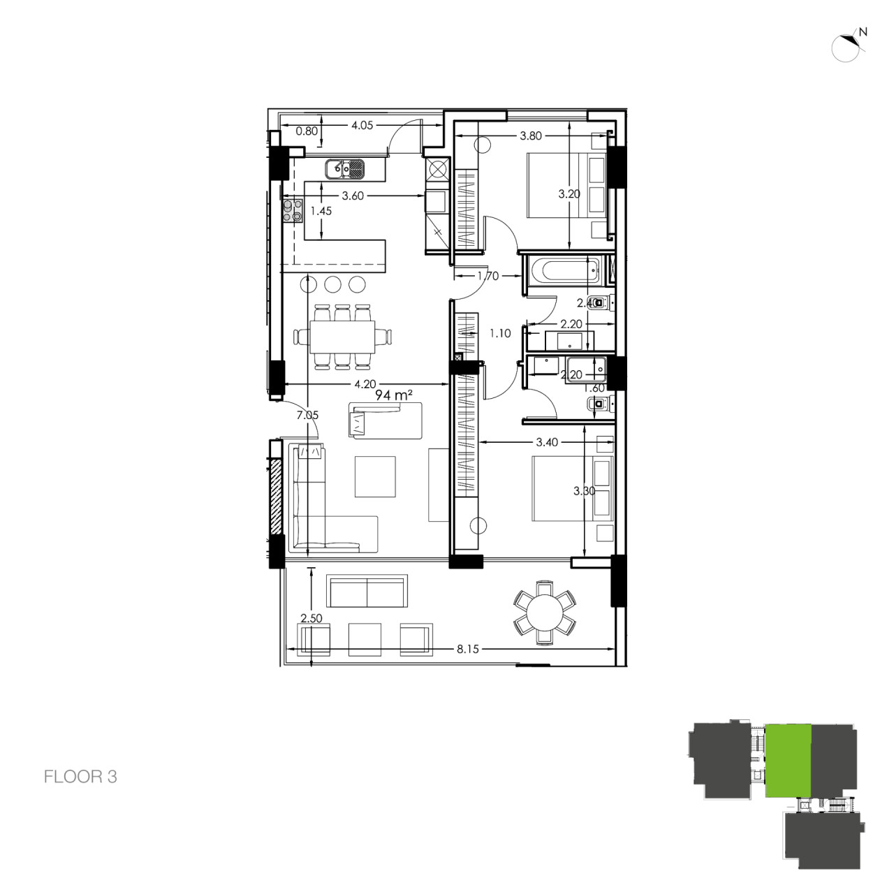 Apartment (Flat) in Papas Area, Limassol for Rent