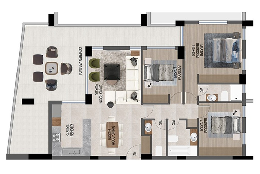 Apartment (Flat) in Moutagiaka Tourist Area, Limassol for Sale