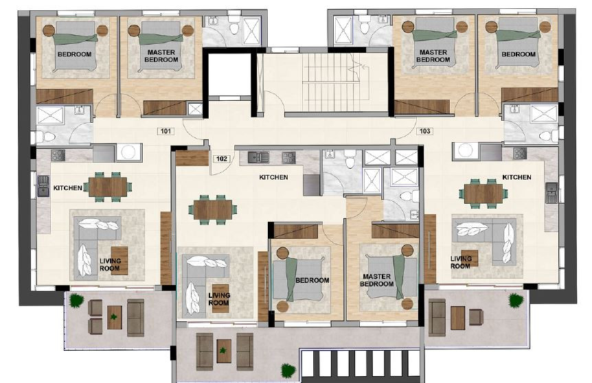 Apartment (Flat) in Kapsalos, Limassol for Sale