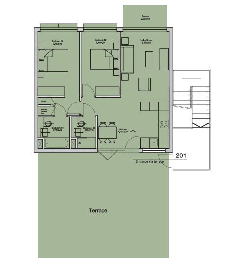 Apartment (Flat) in Asomatos, Limassol for Sale