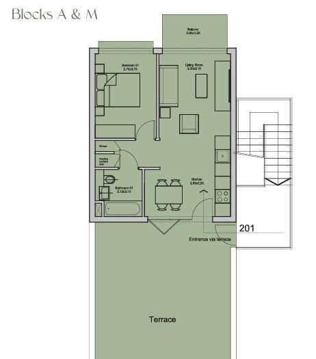 Apartment (Flat) in Asomatos, Limassol for Sale