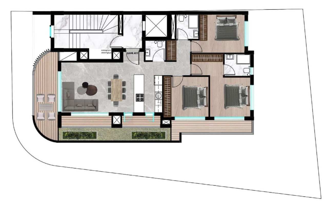 Apartment (Flat) in Agia Zoni, Limassol for Sale