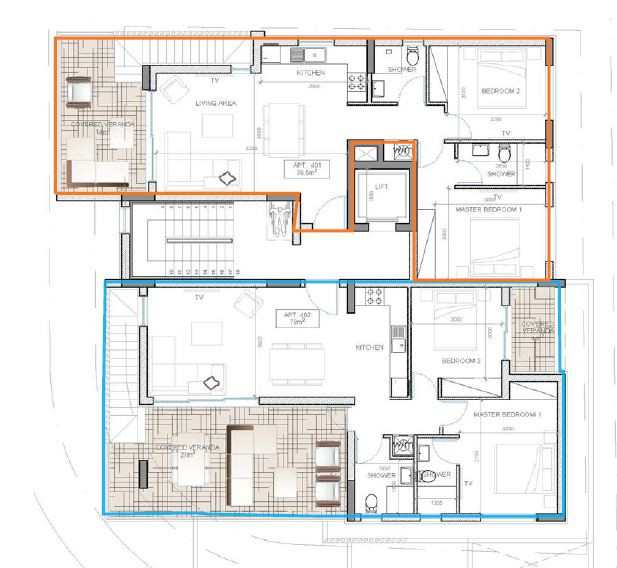 Apartment (Penthouse) in Larnaca Port, Larnaca for Sale