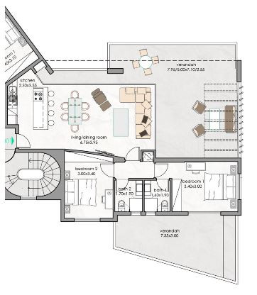 Квартира 2 спальни 112 м² Кония, Кипр
