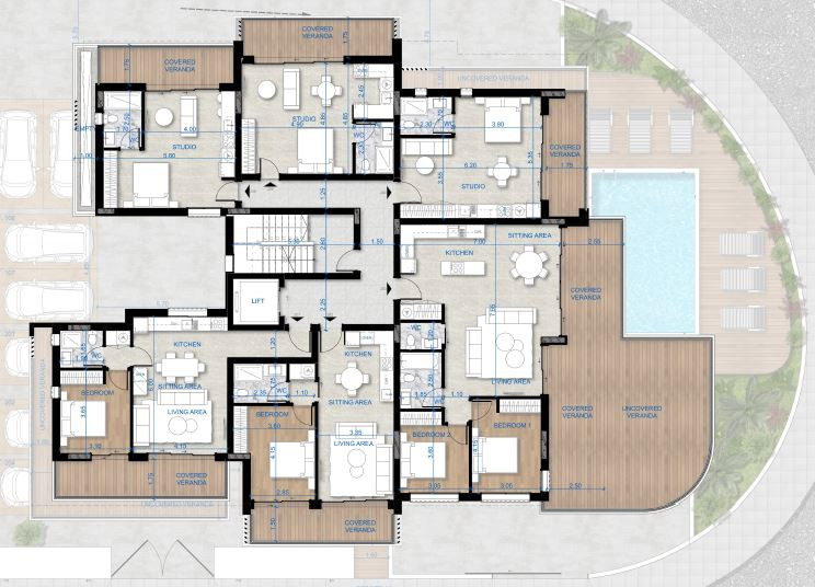 Appartement 2 chambres 110 m² Limassol, Chypre