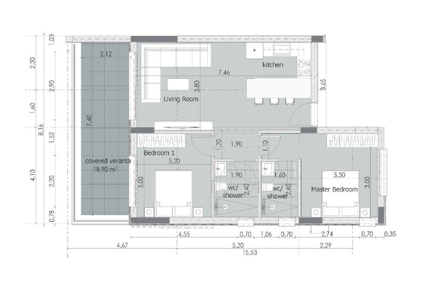Apartment (Flat) in Agia Fyla, Limassol for Sale