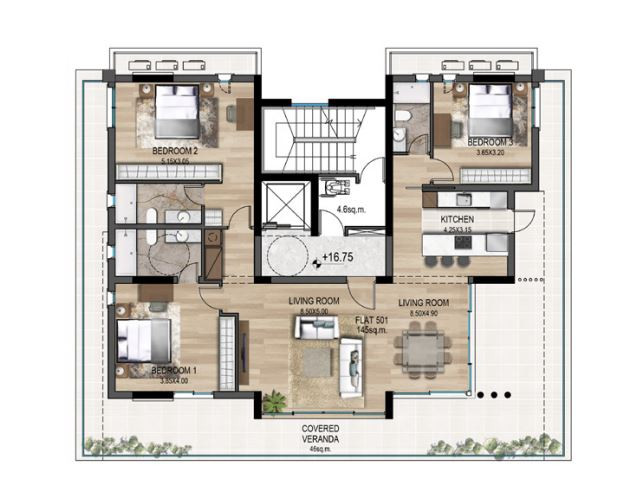 Apartment (Flat) in Agioi Omologites, Nicosia for Sale
