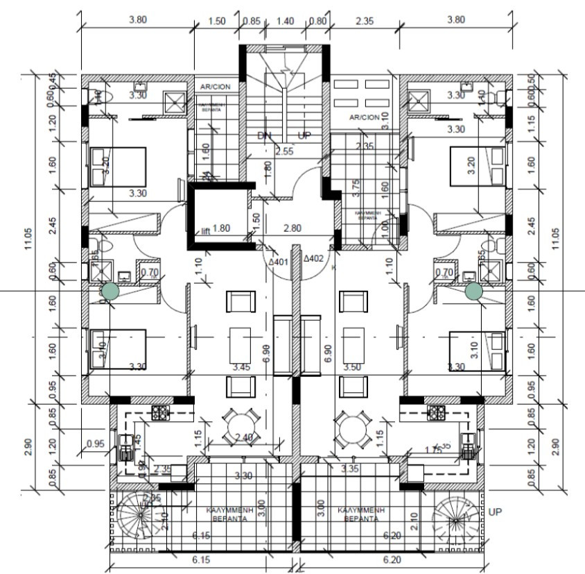 Apartment (Penthouse) in Agioi Anargyroi, Larnaca for Sale