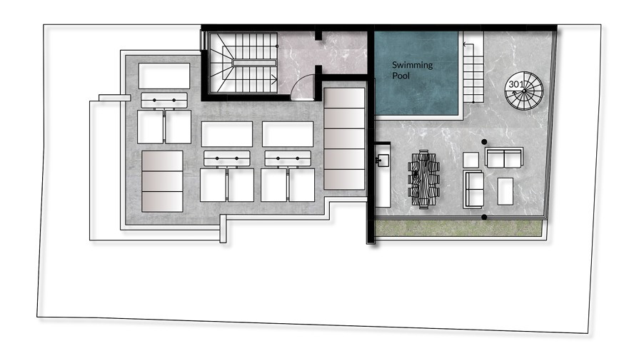 Apartment (Penthouse) in Mesa Geitonia, Limassol for Sale