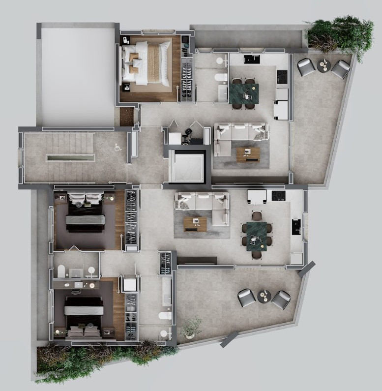 Apartment (Penthouse) in Agios Nikolaos, Larnaca for Sale