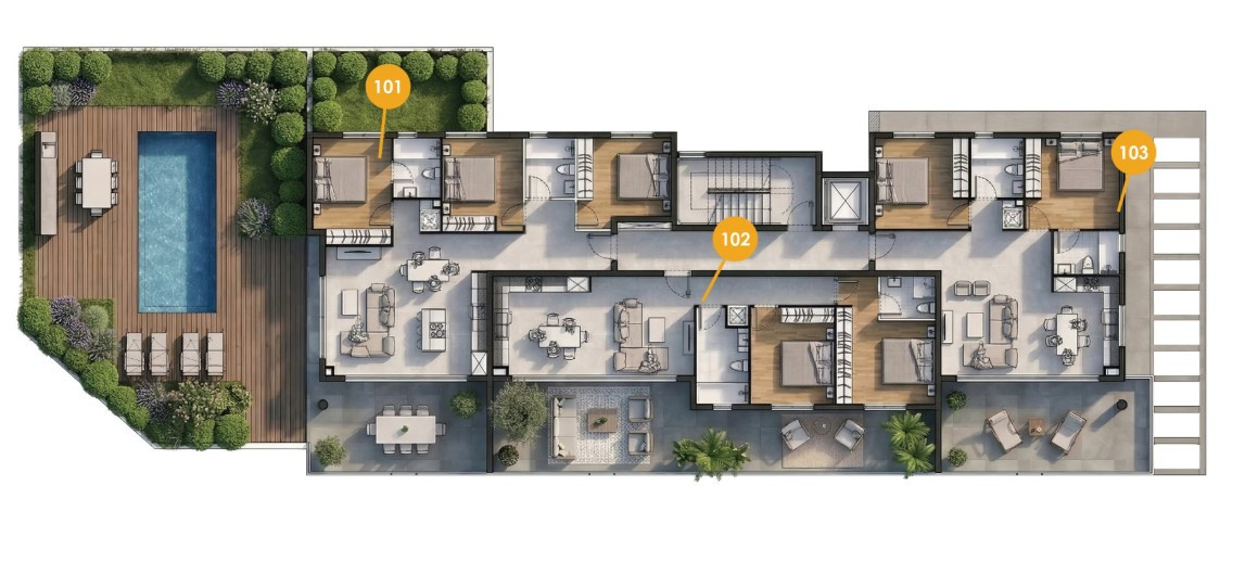 Apartment (Flat) in Oroklini, Larnaca for Sale