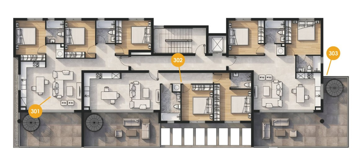 Apartment (Penthouse) in Oroklini, Larnaca for Sale