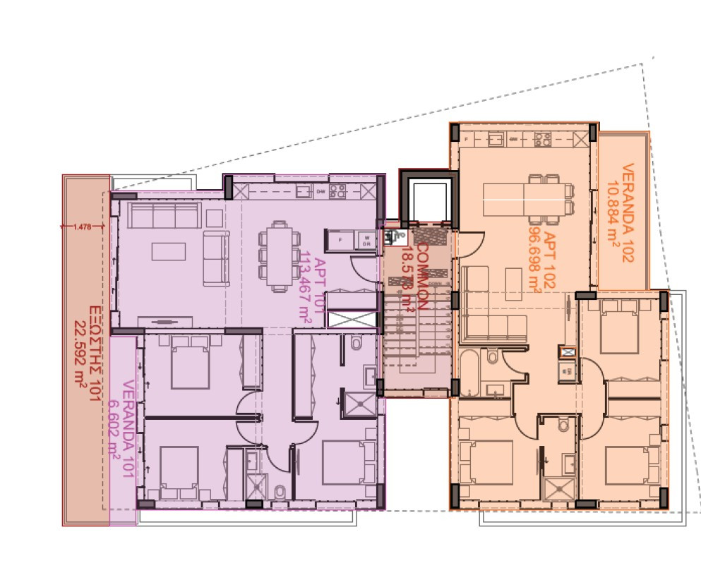 Apartment (Flat) in Livadia, Larnaca for Sale