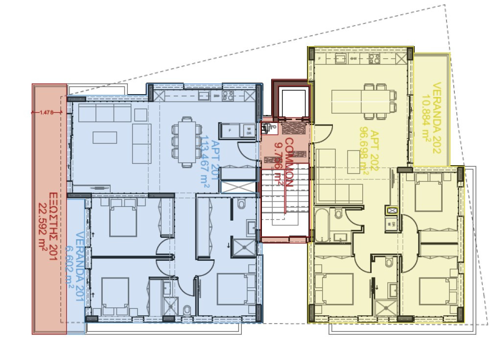 Apartment (Penthouse) in Livadia, Larnaca for Sale