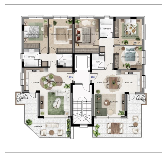 Apartment (Penthouse) in Agios Ioannis, Limassol for Sale