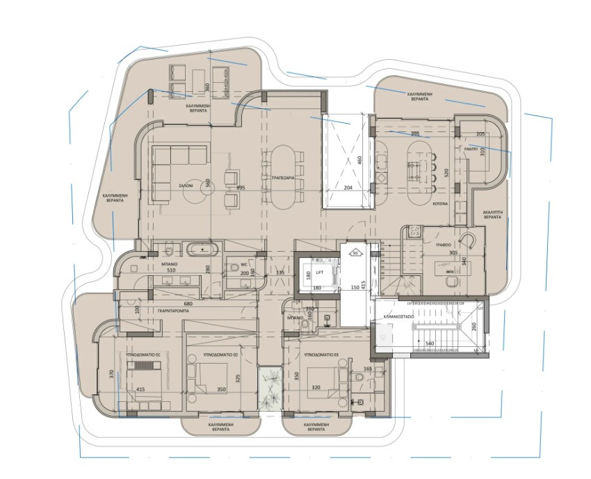 Apartment (Penthouse) in Agia Zoni, Limassol for Sale