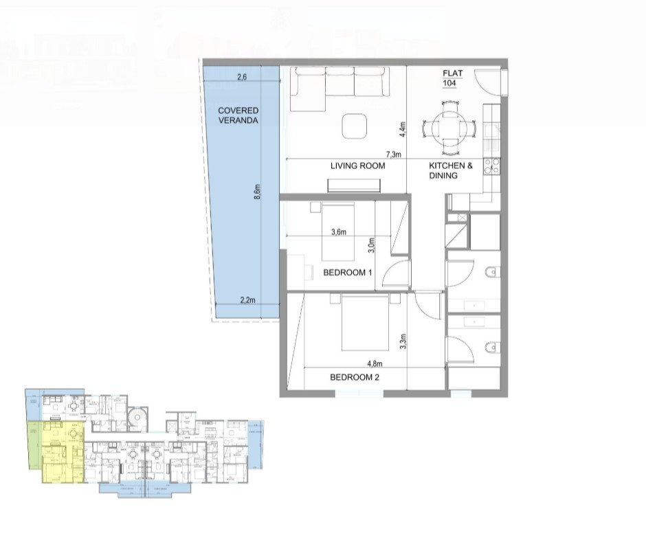 Apartment (Flat) in Aglantzia, Nicosia for Sale