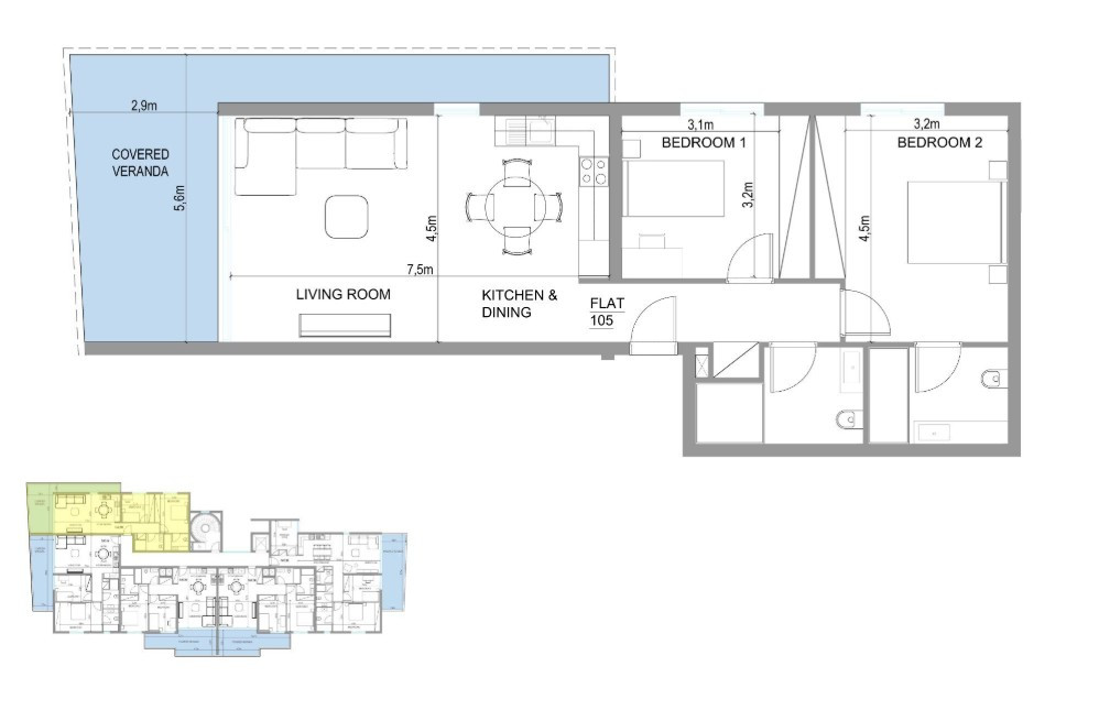 Apartment (Flat) in Aglantzia, Nicosia for Sale