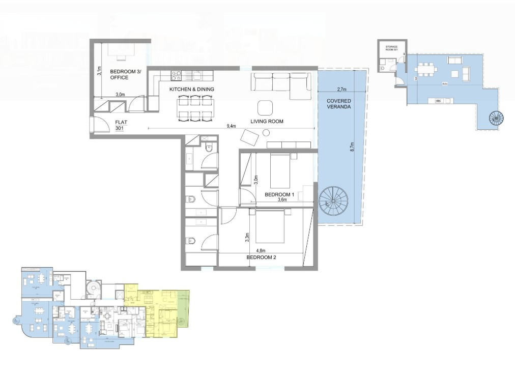 Apartment (Penthouse) in Aglantzia, Nicosia for Sale