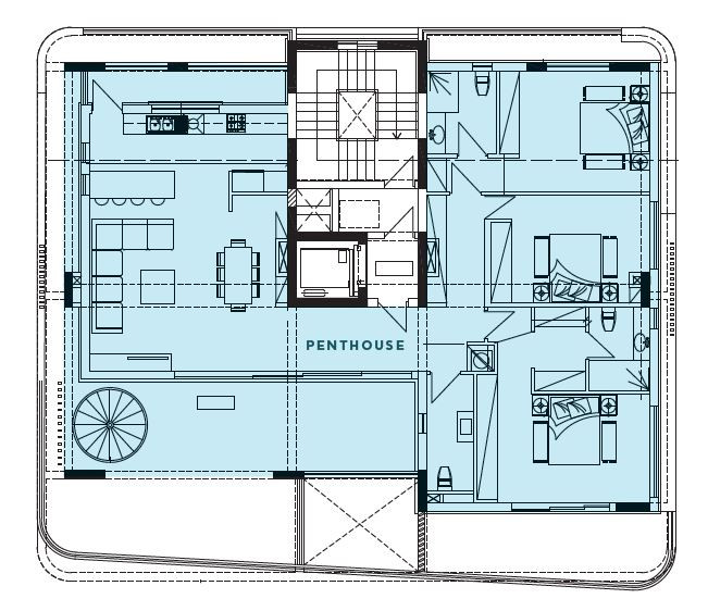 Apartment (Penthouse) in Neapoli, Limassol for Sale