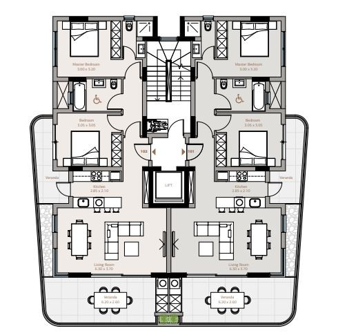 Apartment (Flat) in Agios Nektarios, Limassol for Sale
