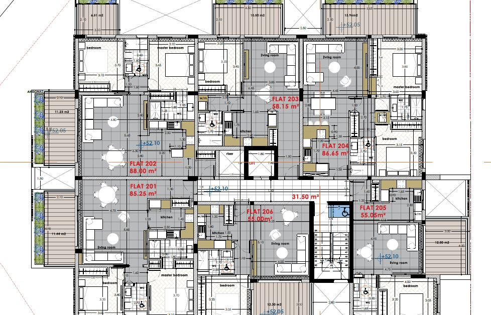 Apartment (Flat) in Petrou kai Pavlou, Limassol for Sale
