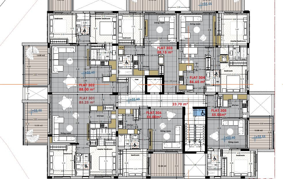 Apartment (Penthouse) in Petrou kai Pavlou, Limassol for Sale