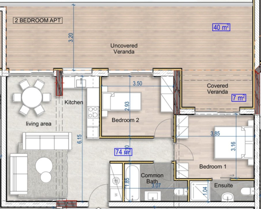 Apartment (Flat) in Agios Athanasios, Limassol for Sale