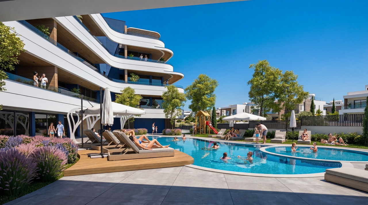 Apartment (Flat) in Germasoyia, Limassol for Sale