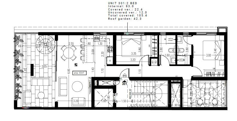 Apartment (Penthouse) in Agioi Anargyroi, Larnaca for Sale