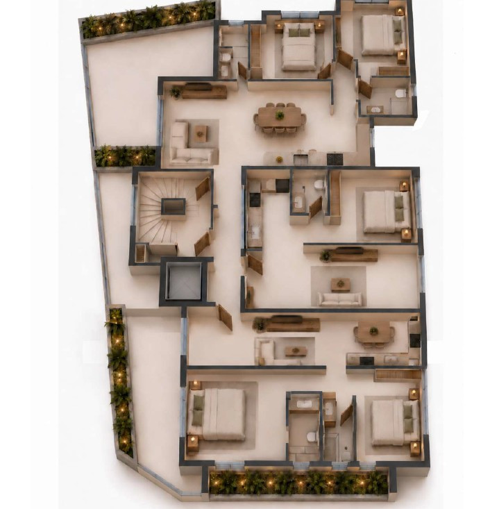 Apartment (Penthouse) in Mesa Geitonia, Limassol for Sale
