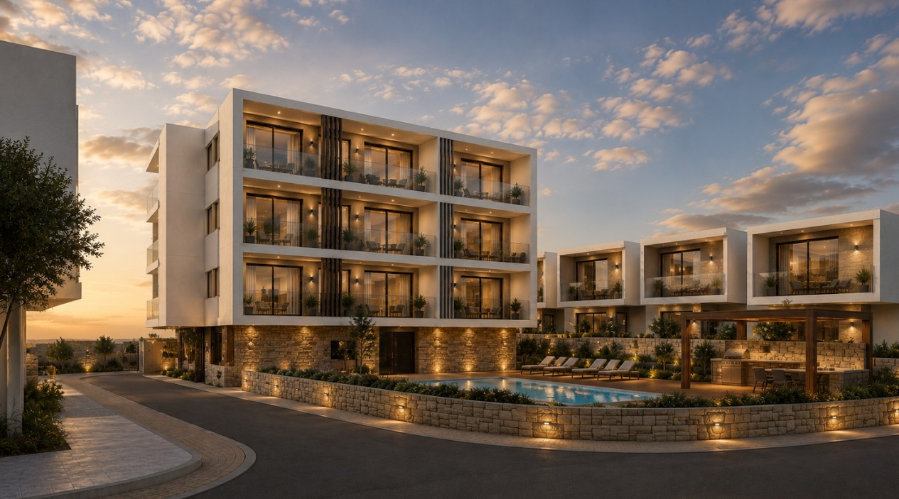 Apartment (Flat) in Agia Marinouda, Paphos for Sale